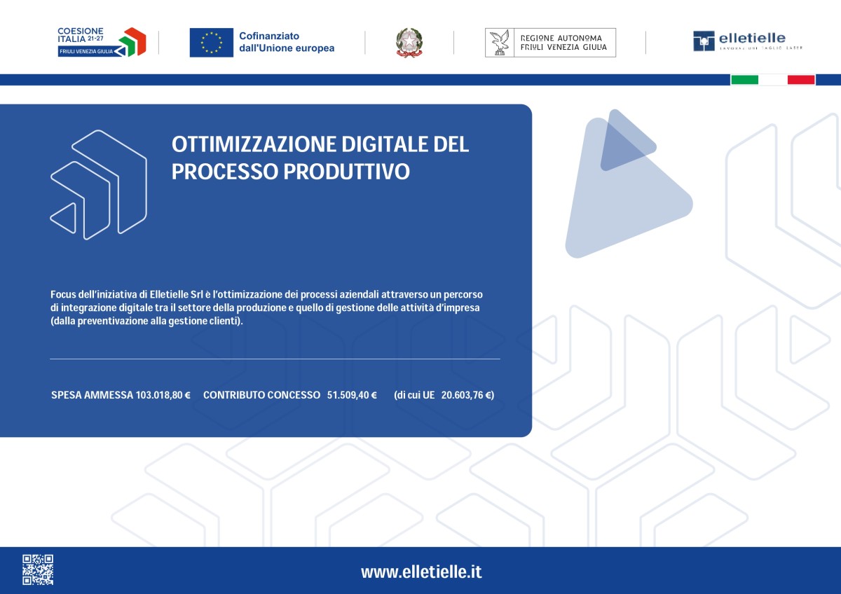 OTTIMIZZAZIONE DIGITALE DEL PROCESSO PRODUTTIVO